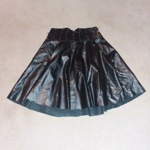 Spiked skater skirt